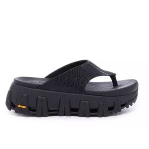 P448 Bondi Athletic Flip Flop Black Cushioned Vibram Size 9US